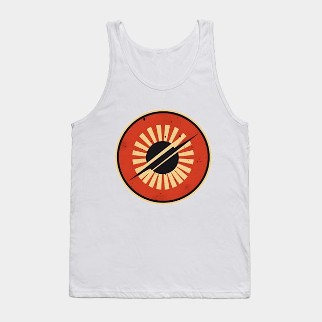 Superhero Nostalgia - Vintage Retro Style Logo Tank Top by Dazed Pig